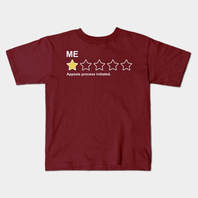 Me Rating Kids T-Shirt by IconsPopArt